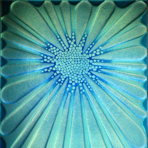 art glass door panel